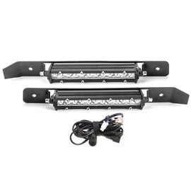 WeiSen Recessed LED Grille Light Bar Kit w/2pcs 6in Slim Single Row Straight Light Bar Compatible with Dodge Ram 1500 2019-2024 (Drilling Required)