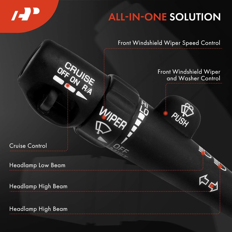 A-Premium Multifunction Switch Turn Signal Switch, Headlight Beam, Cruise Control,