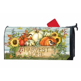 Studio M MailWraps Harvest Home, The Original Magnetic Decorative Mailbox Cover, Made in USA, Superior Weather Durability, Standard Size fits 6.5W x 19L Inch Mailbox