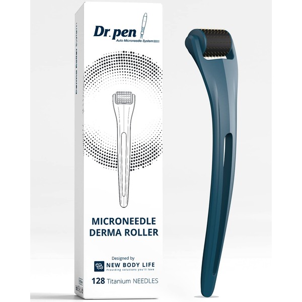 Microneedling Derma Roller by Dr.Pen - Dermaroller 0.25mm for Beard Growth, Hair Growth - Beard Roller, Scalp Roller, Face Roller, Microneedle Roller for Women and Men - Skin Care Micro Needle Roller