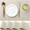 LEXMORE PVC Woven Placemats 4 PCS Wipeable Indoor/Outdoor Table Mats