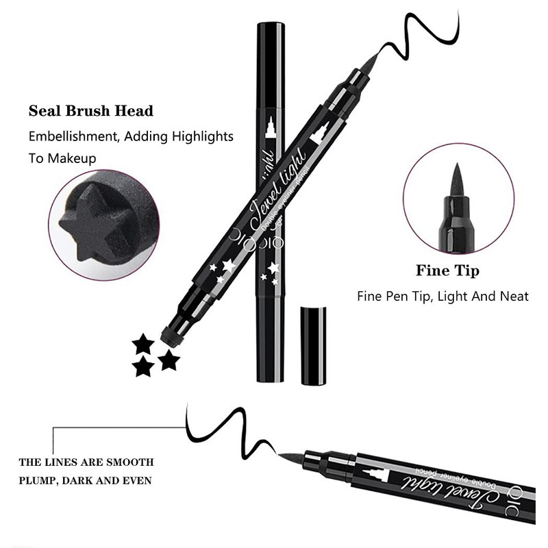 Non-smeared eyeliner, winged eyeliner, liquid eyeliner, waterproof and durable, 4