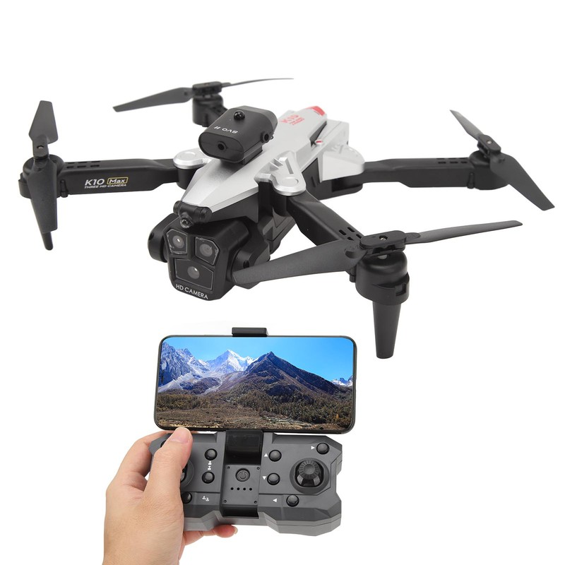 K10MAX Drone 4K HD 3 Lens Obstacle Avoid Optical Flow