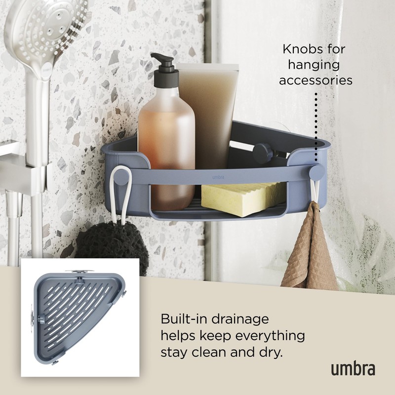 Umbra - Shower shelf made of flex corner