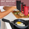 CALIDAKA 4Pcs Pan Handle Sleeve Silicone Hot Handler Holder,Cast Iron