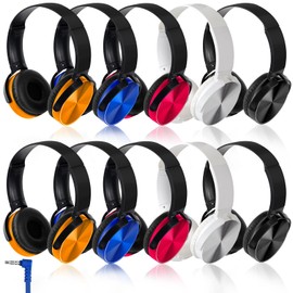 ZNXZXP Classroom Headphones Bulk HQ Stereo Sound Earphones 24 Pack for Online Learning and Travel On-Ear Student Headphones for School Kids Students Teens Classroom Library (Mixed Color)