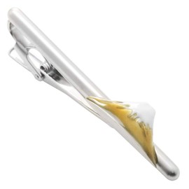 Red Fuji Mount Fuji SWANK Tie Clip, Tie Clip, Tie Bar t0116, Resin Resin Alloy Steel