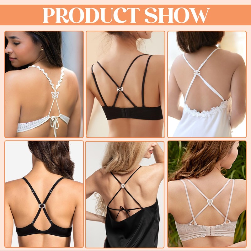 Molain Bra Strap Clips, 16Pcs Bra Clips to Make Racerback-Bra