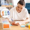 Mooliwe Index Card Holder Clear Acrylic Card Organizer 50 Pcs