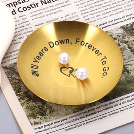 Bronze Anniversary Giifts, 8 Year Bronze Anniversary Giifts, Christmas Gifts for Wife, Anniversary Wedding Gifts for Couple, 8th Anniversary Ring Holder, 8th Anniversary Jewelry Tray Gifts for Wife