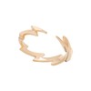 Lily Charmed - Gold Plated Adjustable Lightning Bolt Stacking Open