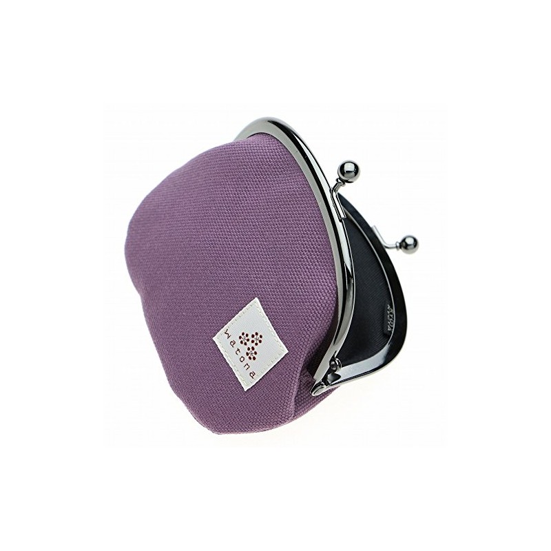 watona Canvas Purse 3.3 Inch Round Coin Purse, cocoa