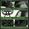 GREEN DEVIL Hard Hat Safety Helmet with Rechargeable Headlamp Light