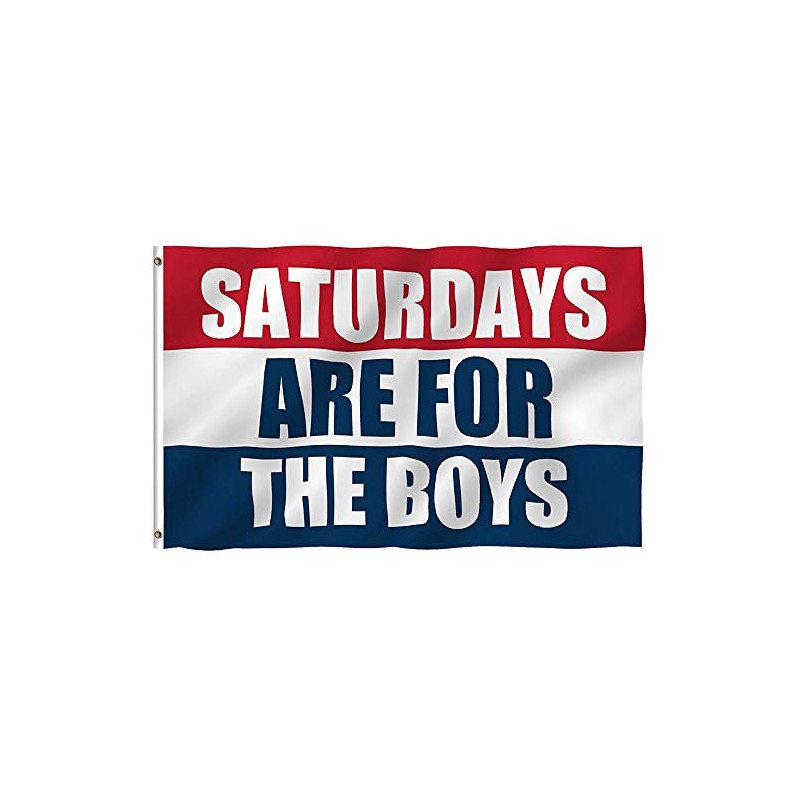 Saturdays are Boys Flag Fraternities Parties Dorm Room Balcony Decor