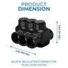 OHLECTRIC Dual Side Entry - 3 Port - 3/0-6 AWG