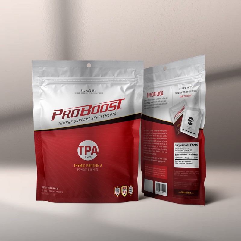 ProBoost, 4 McG Thymic Protein A (TPA) Powder Packets -