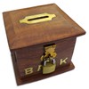 Purity Small Wooden Piggy Bank Money Box With Lock