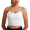 Workout Tops for Women Padded Yoga Athletic Crop Tank Top