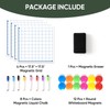 Magnetic XY Coordinate Dry Erase Grid, 35" x 35" Inches,
