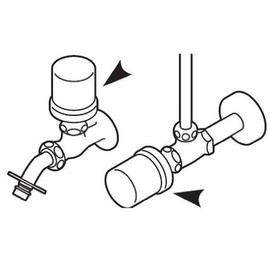 SANEI PR236F Circle Lever, One-Touch Operation, Includes 4 Adapters, Zinc Die Cast