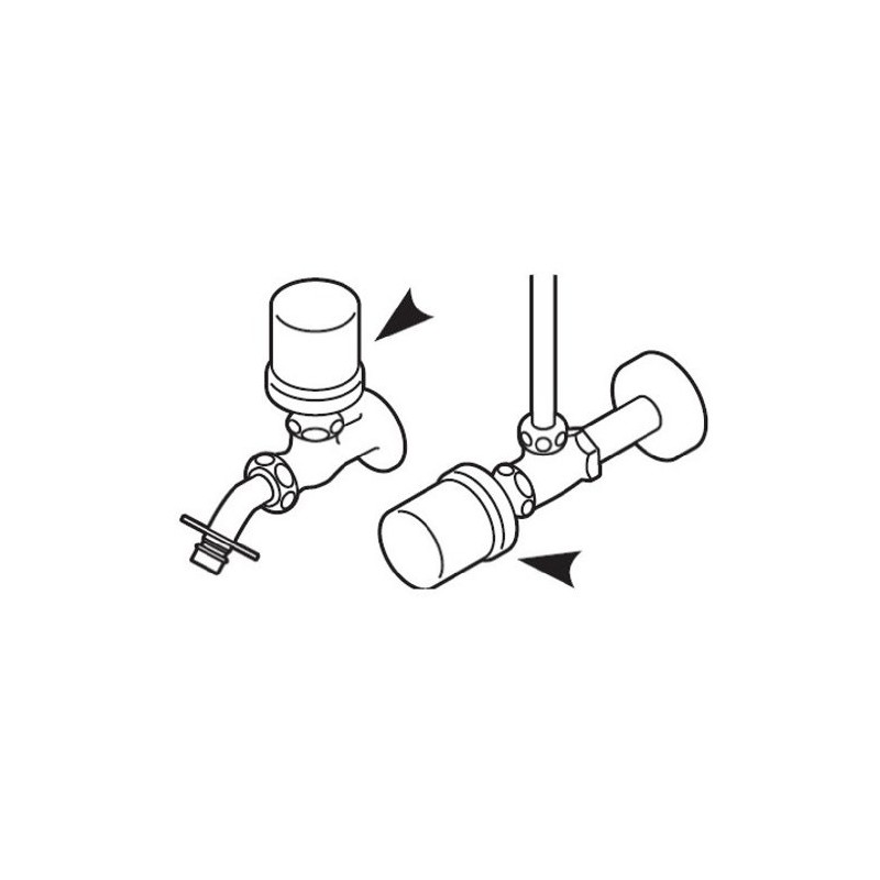 SANEI PR236F Circle Lever, One-Touch Operation, Includes 4 Adapters, Zinc
