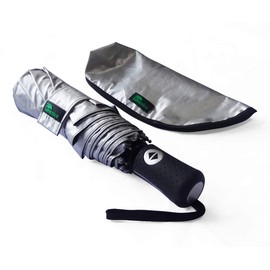 umenice UPF 50+ UV Protection Travel Umbrella Ultra Light Weight (Black)