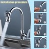Sgphrzlt Faucet Extender for Bathroom Kitchen Sink with Stretchable Hose,