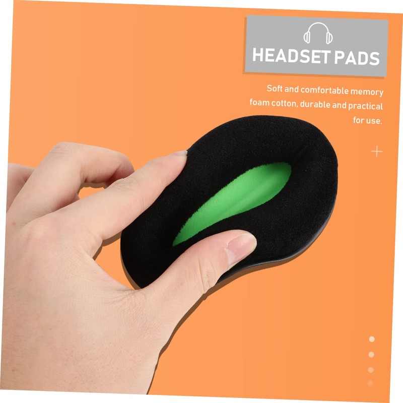 ORFOFE 2pcs Earphone Sponge Sleeves Soft Flannelette Headphone Compatible Khx-hscp