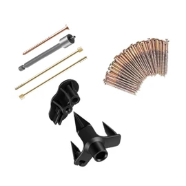 Squeaky Floor Repair Kit, Eliminates Floor Squeak Fit with 5 Tools and 50 Screws, Woodworking Project Kits for Fix Wood Floors, Carpet, Hardwood Floors