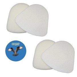 HQRP 2-Pack Pre-Motor Filter Kit for Shark Navigator Lift-Away Deluxe UV440 UV490CCO UV490 / Pro NV370 NV350 Series Upright Vacuum Cleaner, XFF350 Replacement Coaster