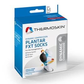 Thermoskin Dynamic Compression Ankle Plantar FXT Ankle Socks, L - Large