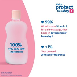 Johnson's Baby Oil with Vitamin E (200Ml) 200Ml Clear