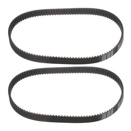 QUARKZMAN Pack of 2 HTD-5M Rubber Toothed Belts 118 Teeth 590mm Pitch Length x 15mm Width x 3.6mm Height Closed Loop Groove Tooth Belt