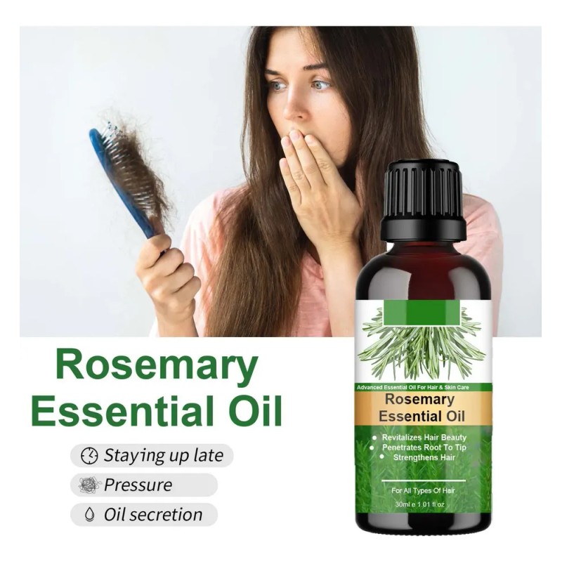 Aceite Capilar De Romero Para Fortalecer El Cuero Cabelludo,
