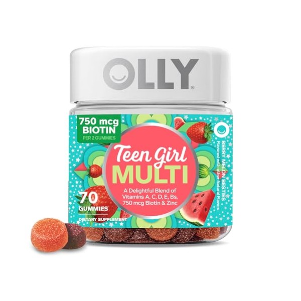 OLLY Olly Teen Girl Multi Gummy, Healthy Skin and Immune