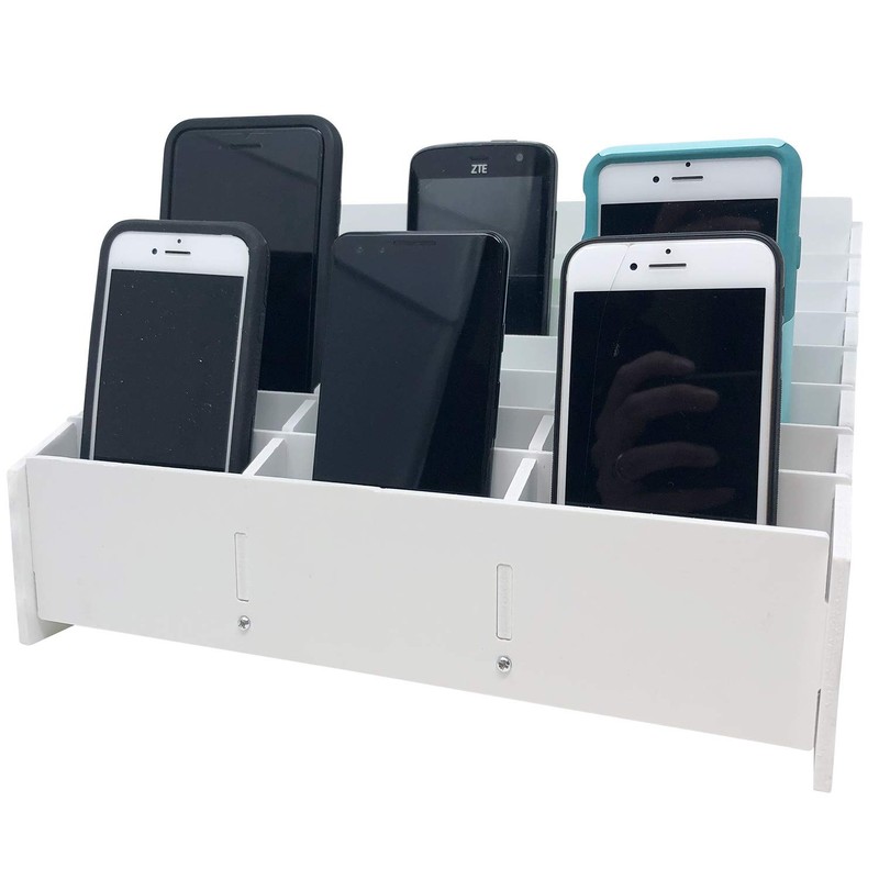 Pixiss Classroom Cell Phone Storage Cubby and Calculator Storage Caddy