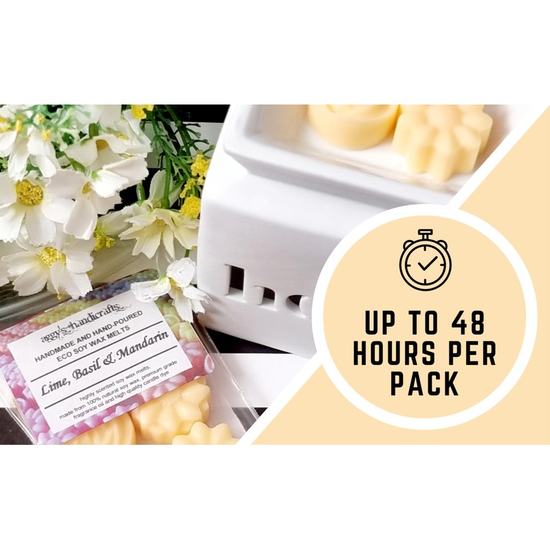 Lime Basil & Mandarin Highly Scented Soy Wax Melts
