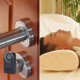 Touch Sensor Burglar Security Alarm 120db Super Loud Alarm Portable Home Security System Door Alarm for Hotel Bedroom Apartments and Dorms