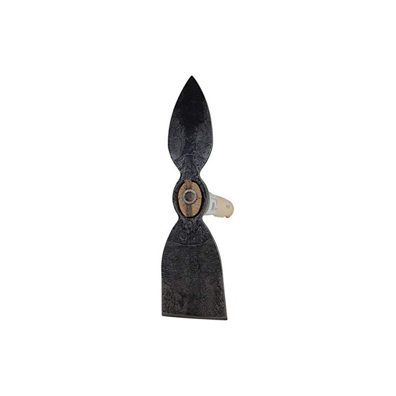 SHW-FIRE 3-prong hook and double hoe, wide and heart leaf