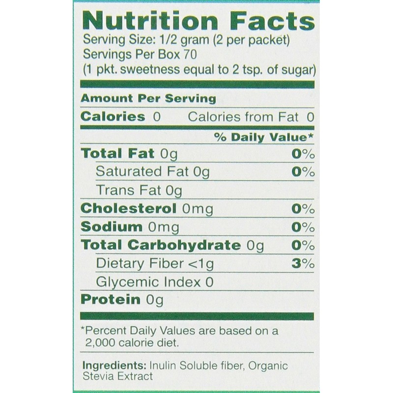 SweetLeaf Natural Stevia Sweetener, 35 Packets (Pack of 4)