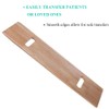 Wooden Slide Transfer Board with Handles, 500 lb Capacity Heavy