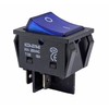 Rocker Switch Blue with Waterproof Cover, 30 A 250 ~