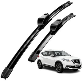 DIOCNAD Compatible With Nissan Kicks 2018-2024 All Trims Front Windshield Wipers Water Repellent Available in All-Seasons OEM Quality Set of 2 (Driver & Passenger Side) 26"+16"