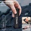 KunHe 2Pack 800 lumens 1200mAh EDC Flat Flashlight Rechargeable Small
