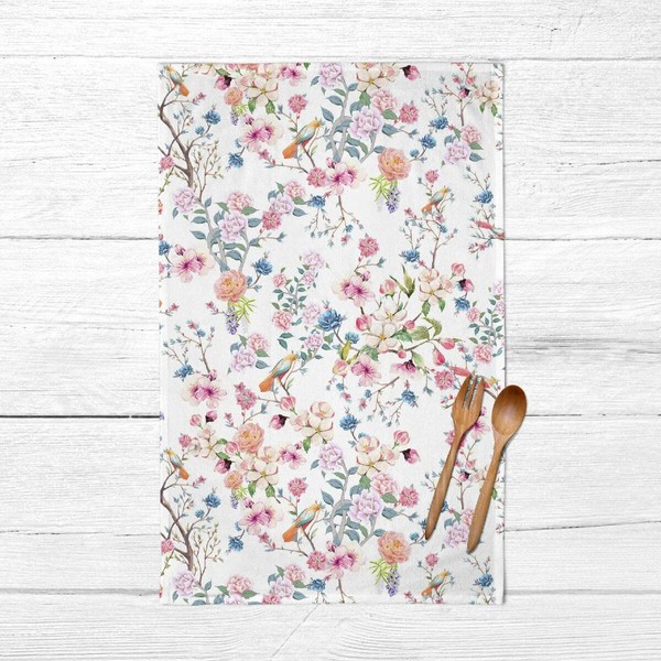 Belum Geschirrtücher-Set, 45 x 70 cm, Blumen