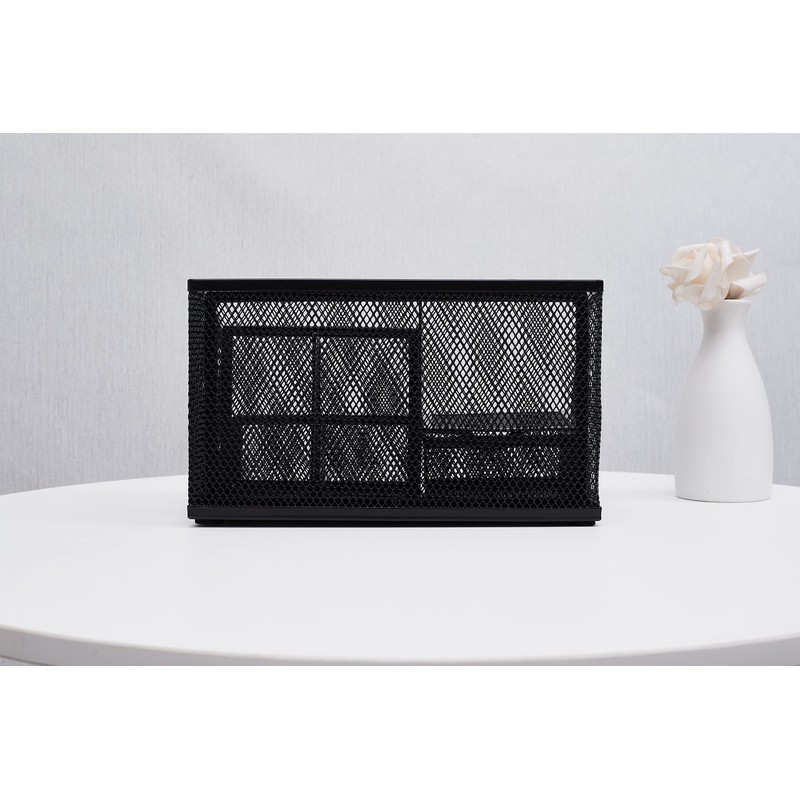 Annova Mesh Desk Organizer Office with 7 Compartments + Drawer/Desk