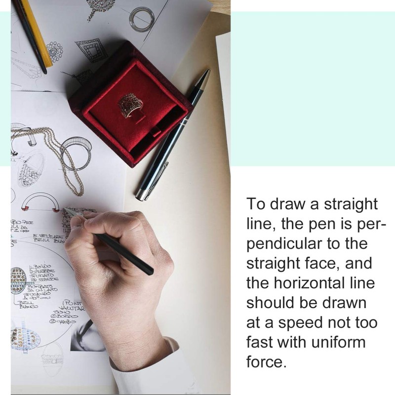 Healifty Masking Fluid Pen Ruler Pen 3 Size Adjustable Art