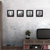 5x5 Black Picture Frames Square Classic Natural Wood 6 Pack