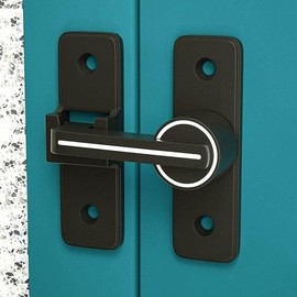 Luminous Safety Door Lock Latch Black Safety Latch 90 Degree/Luminous Black