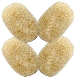 100% African Curly Human Hair Extensions Curly Hair for Making Horror Locks and Repair Existing Stains 4pcs(8 inch) (Blonde Number 613)